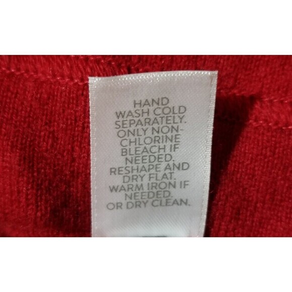 J Jill Womens Cashmere Long Sleeve Mock Neck Pullover Knit Sweater Red Size XS - Picture 5 of 8